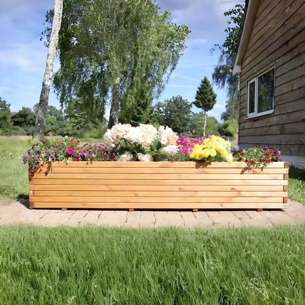 Wooden Trough Planters | Outdoor & Garden  Planters.co.uk