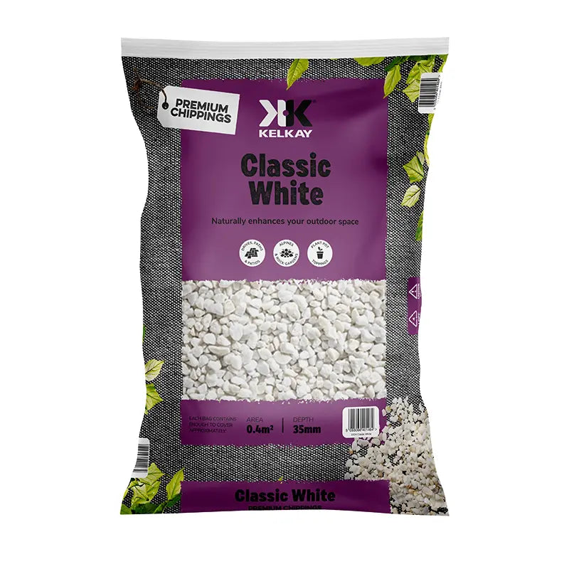 Classic White Dolomite Planter Chippings Pack