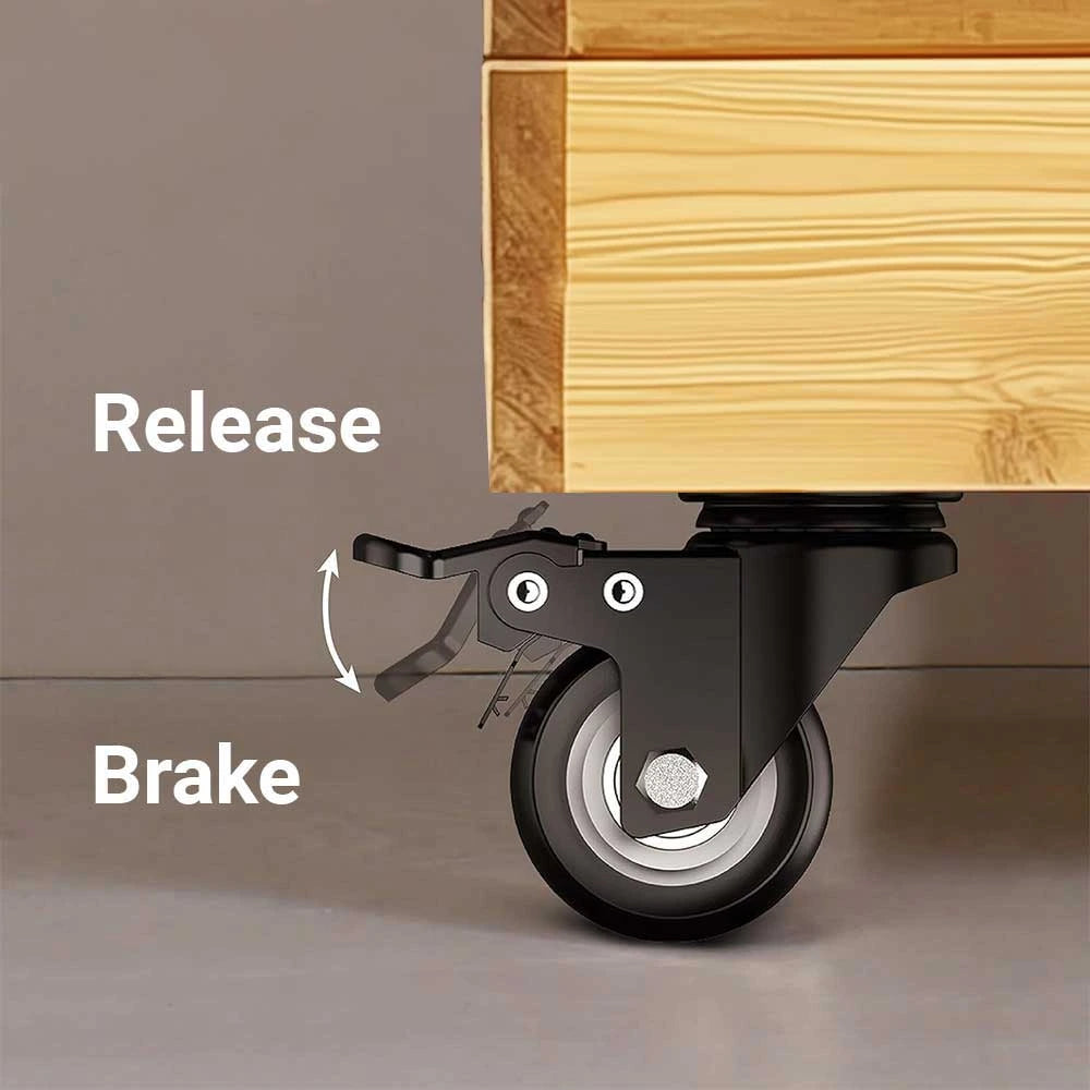 Heavy Duty Caster Wheels for Planters - Set of 4