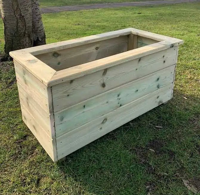 Deluxe Large Wooden Trough Planter