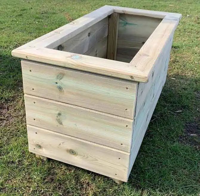 Deluxe Large Wooden Trough Planter