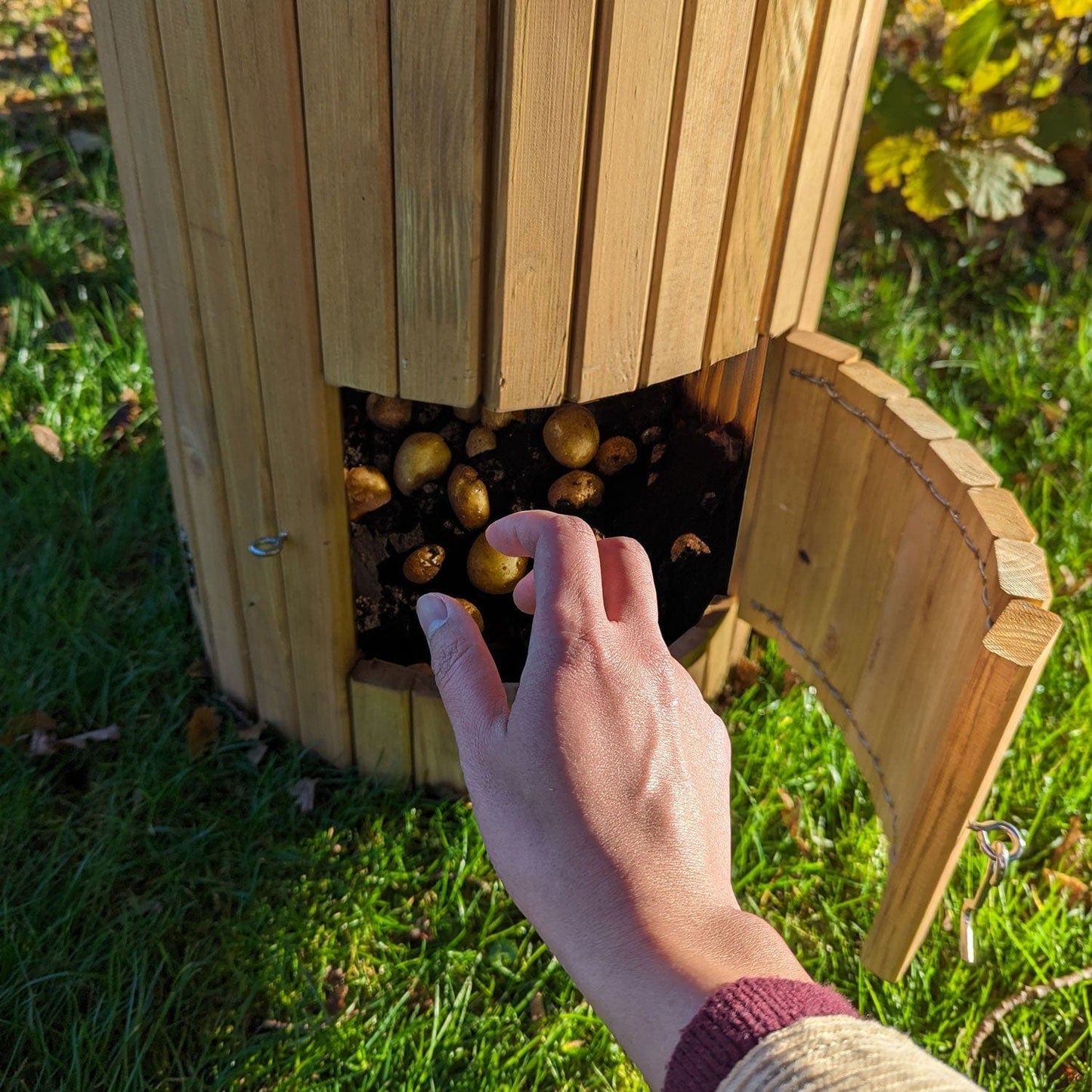 66 Litre Wooden Potato Planter Barrel