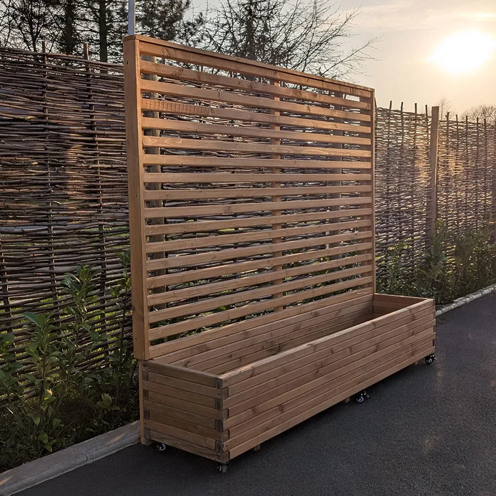 Wooden Planter with Trellis - Pressure Treated