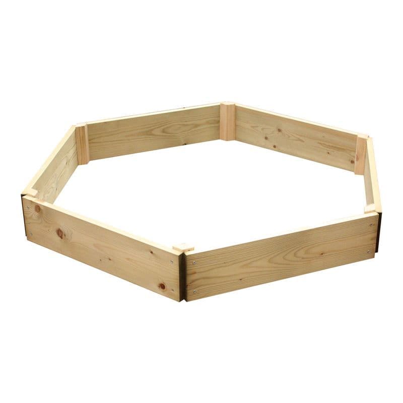 Premium Hexagon Wood Raised Bed