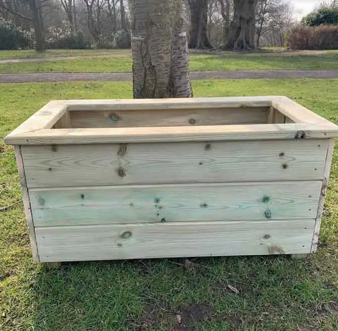 Deluxe Large Wooden Trough Planter