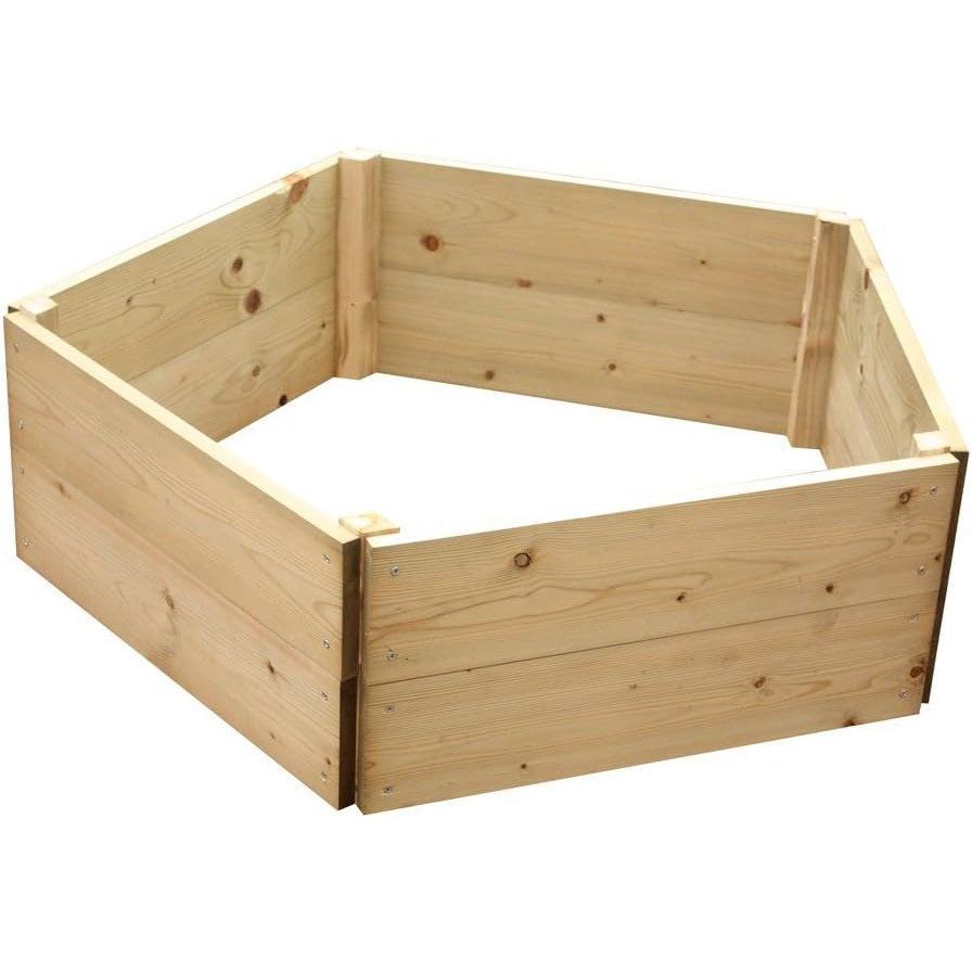 Premium Pentagon Wood Raised Bed