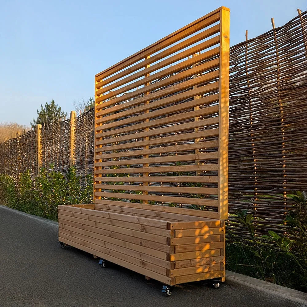 Wooden Planter with Trellis - Pressure Treated