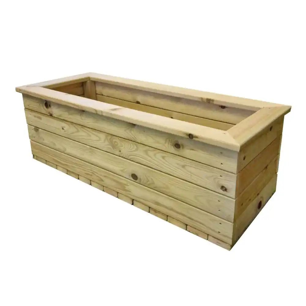 Deluxe Large Wooden Trough Planter
