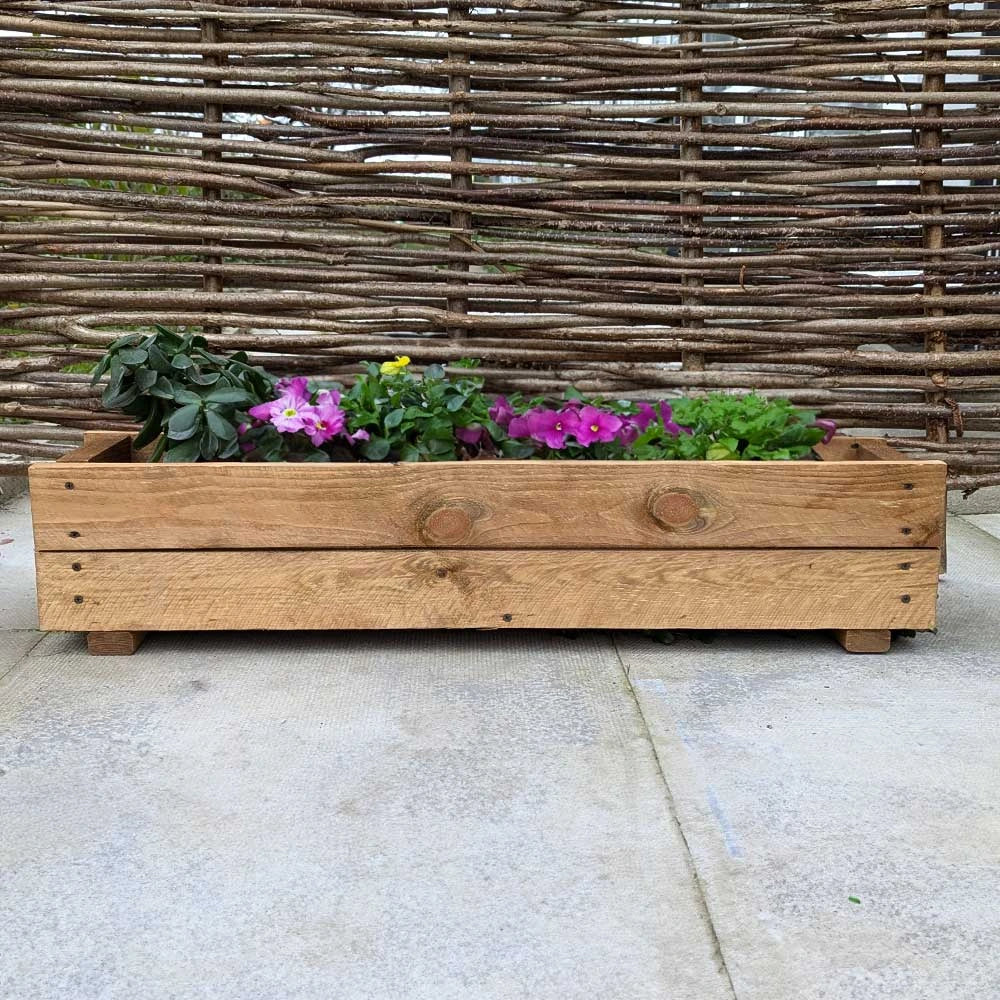 Pine Wooden Window Box Planter