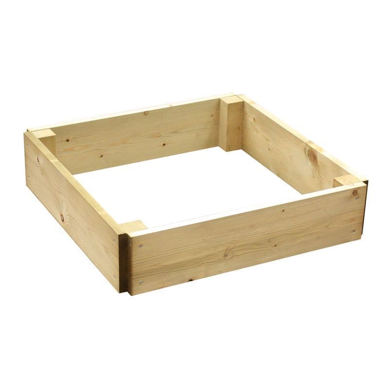 Premium Square Wood Raised Bed