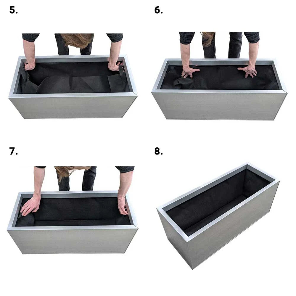 2m Fabric Grow Bag Liner for Troughs (400 GSM)