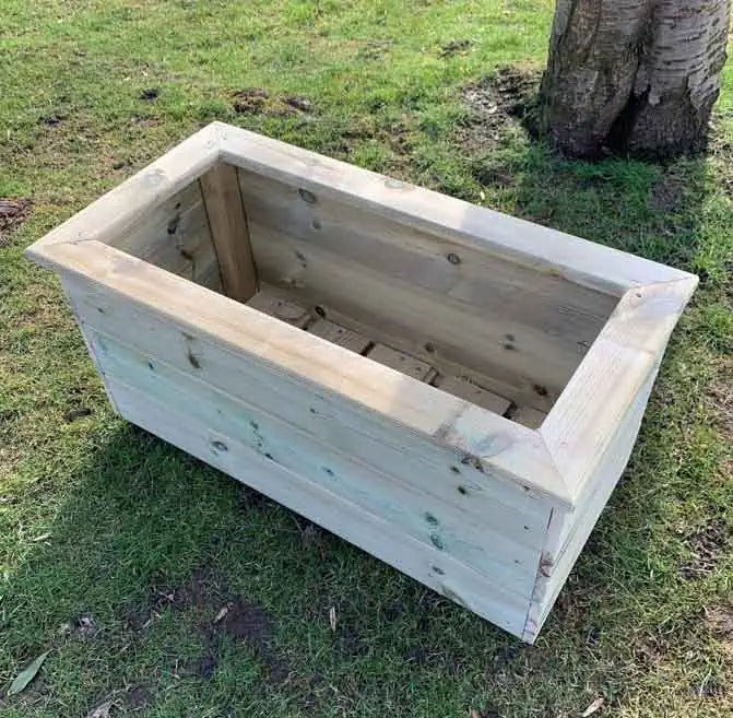 Deluxe Large Wooden Trough Planter