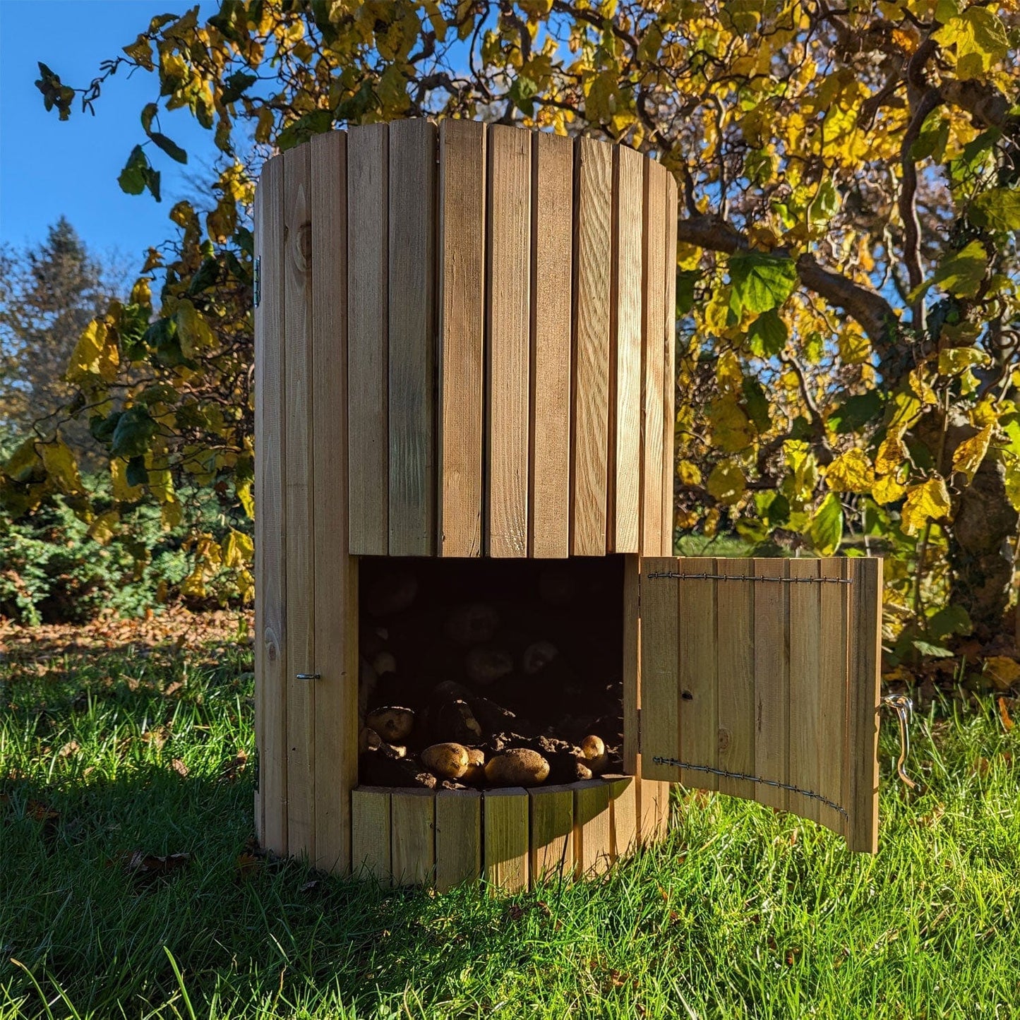 66 Litre Wooden Potato Planter Barrel