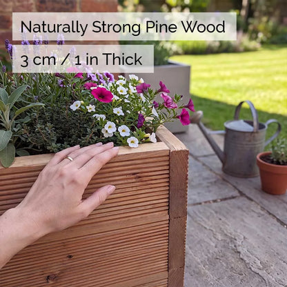 Wooden Decking Garden Planters - Pressure Treated