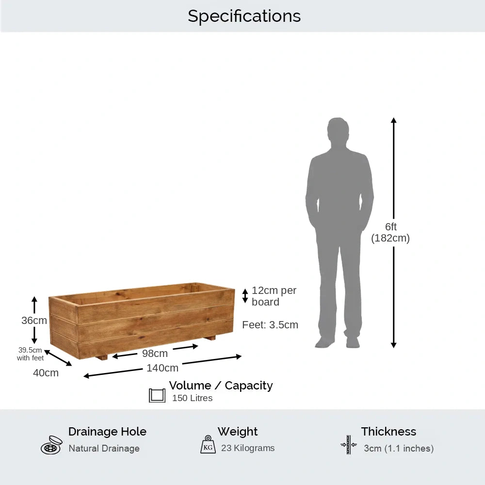 #Natural
#140cm(L) x 40cm(W) x 40cm(H)
#No Liner Or Wheels
#Wheels Only
#Liner Only
#Liner & Wheels