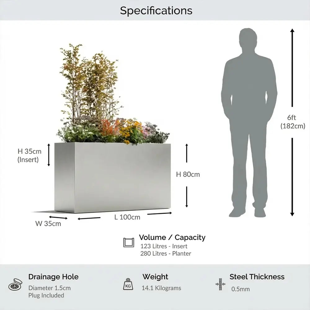 #100cm(L) x 35cm(W) x 80cm(H)
#silver