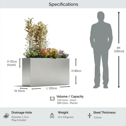 #100cm(L) x 35cm(W) x 80cm(H)
#silver