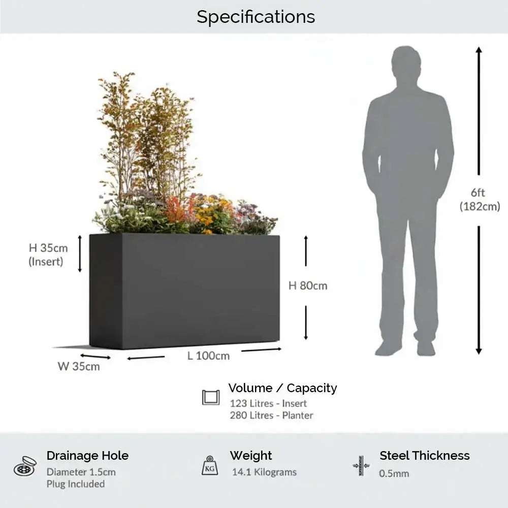 #100cm(L) x 35cm(W) x 80cm(H)
#grey