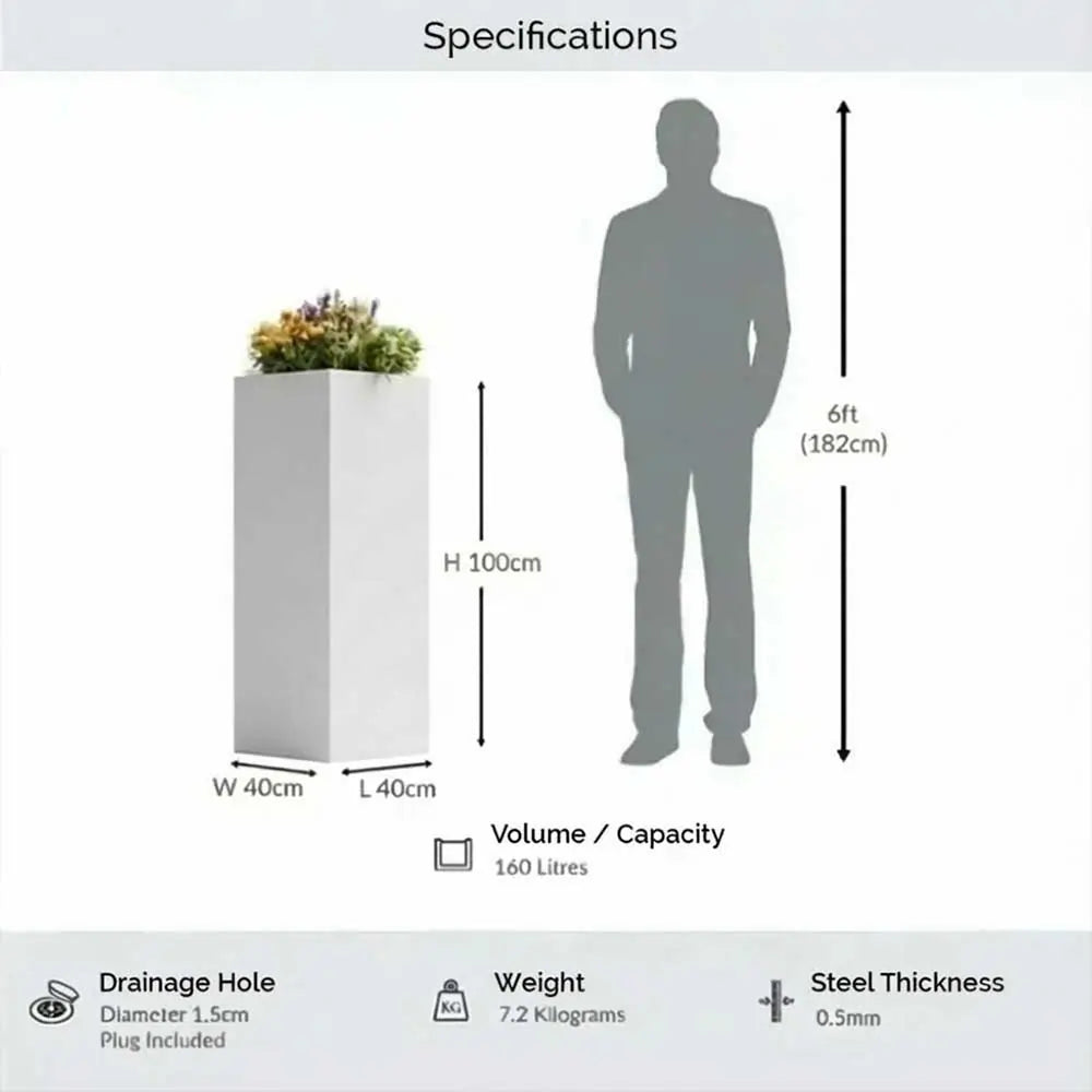 #40cm(L) x 40cm(W) x 100cm(H)
#white