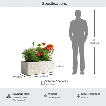 #Sand Stone
#100cm(L) x 40cm(W) x 40cm(H)
#With Liner
#No Liner