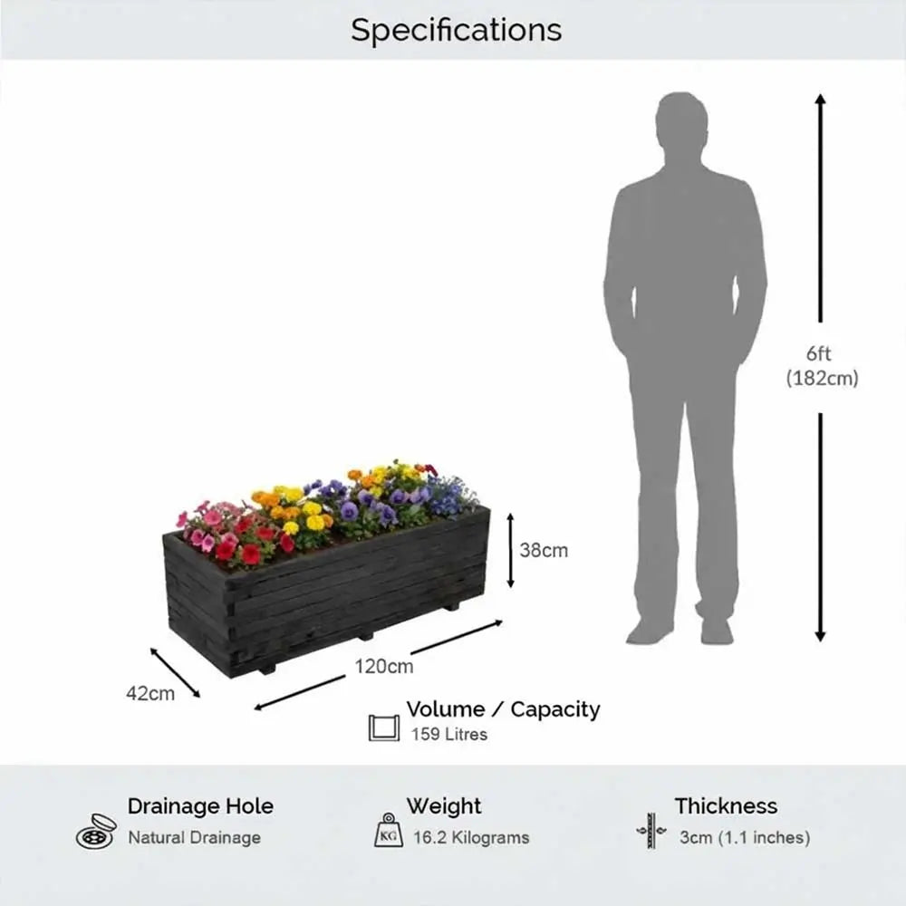 #black
#120cm(L) x 42cm(W) x 38cm(H)
#With Liner
#No Liner