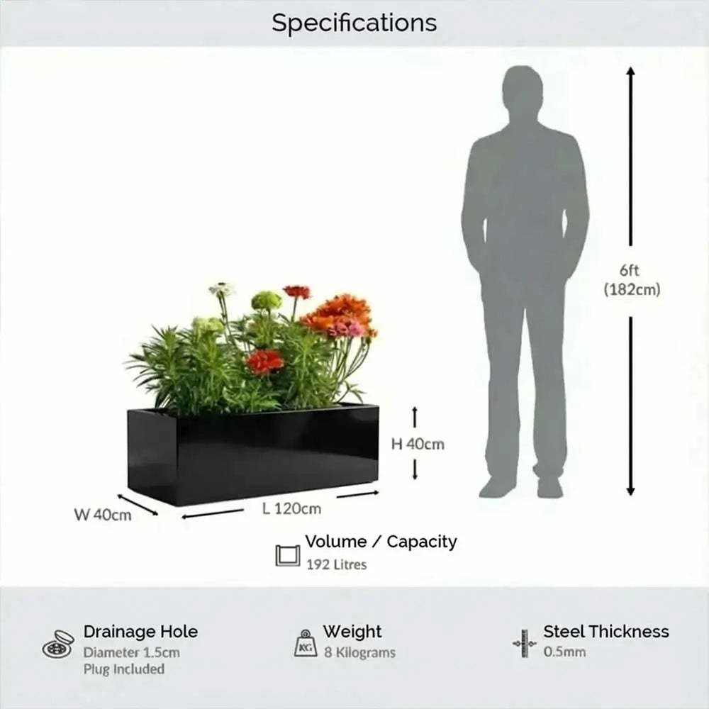 #Glossy Black
#120cm(L) x 40cm(W) x 40cm(H)
#With Liner
#No Liner