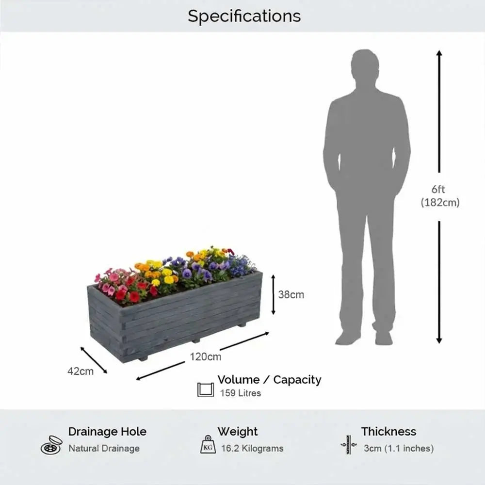 #grey
#120cm(L) x 42cm(W) x 38cm(H)
#With Liner
#No Liner