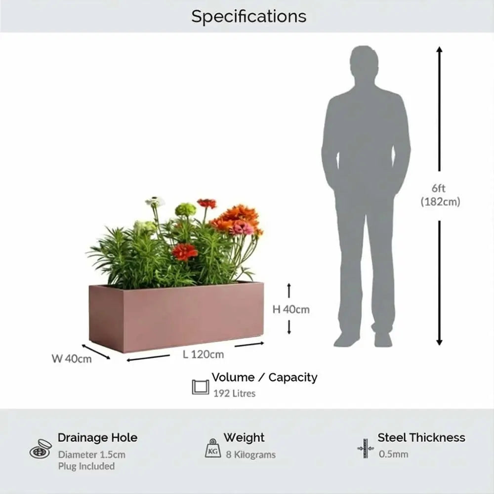 #Rose Gold
#120cm(L) x 40cm(W) x 40cm(H)
#With Liner
#No Liner