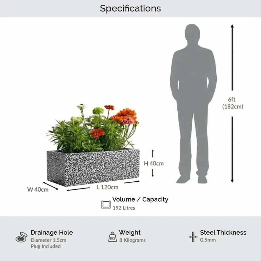 #Silver Black
#120cm(L) x 40cm(W) x 40cm(H)
#With Liner
#No Liner