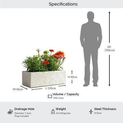 #Sand Stone
#120cm(L) x 40cm(W) x 40cm(H)
#With Liner
#No Liner