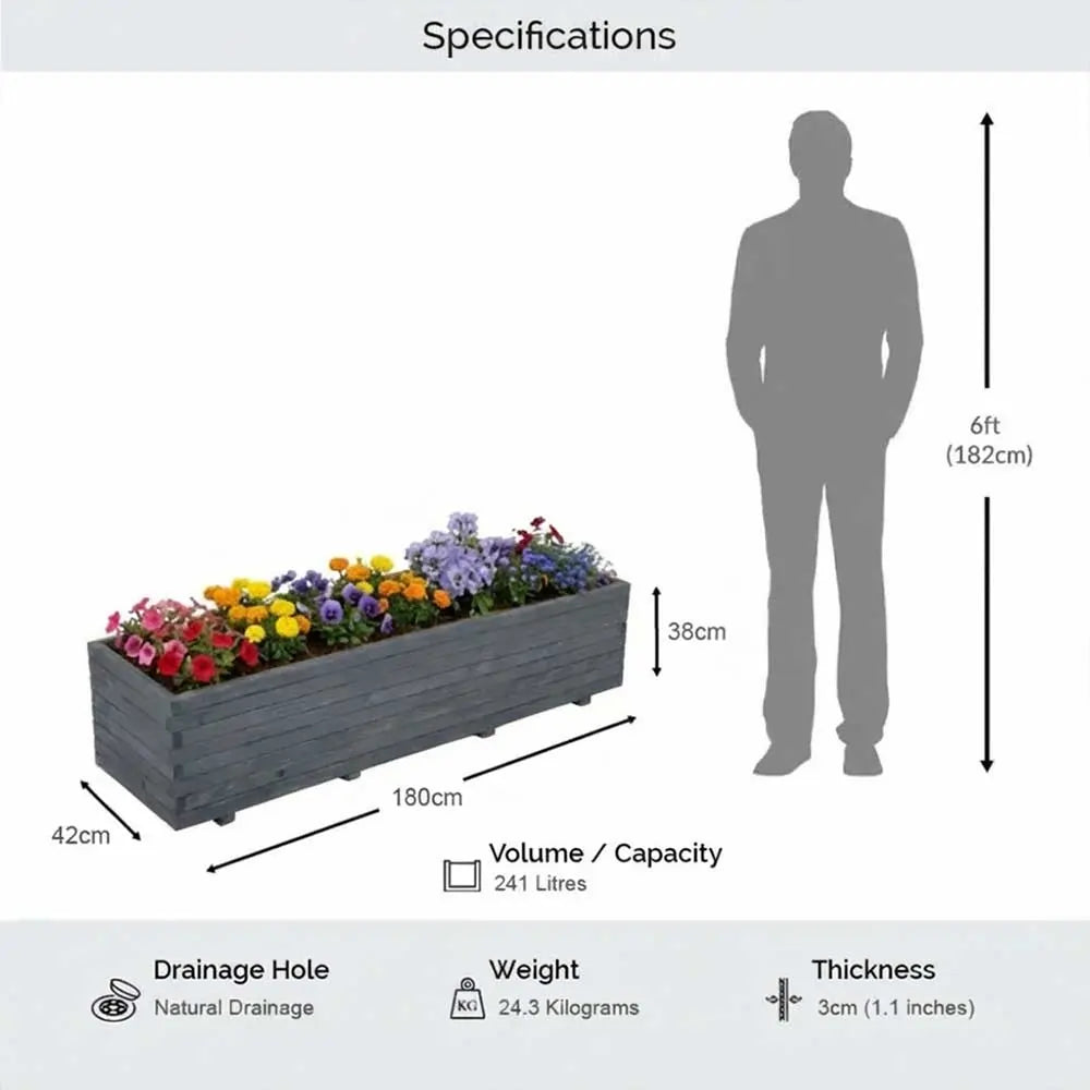 #grey
#180cm(L) x 42cm(W) x 38cm(H)
#With Liner
#No Liner