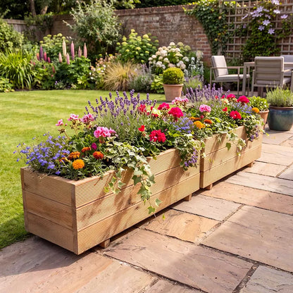 Wooden Decking Garden Planters - Pressure Treated