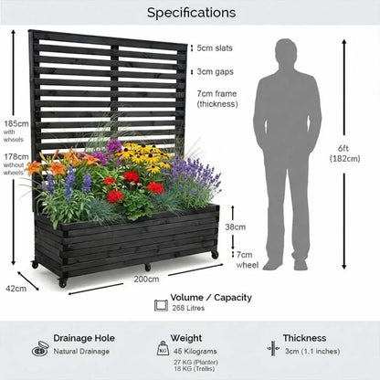 #Black
#No Wheels or Liner
#With Liner
#With Wheels
#With Liner and Wheels
#2m
#1.8m