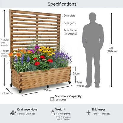#Natural
#No Wheels or Liner
#With Liner
#With Wheels
#With Liner and Wheels
#2m
#1.8m