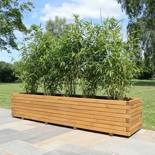 Rectangular Shrub Tree Trough Planters | Long Rectangular Garden Planters – Planters.co.uk