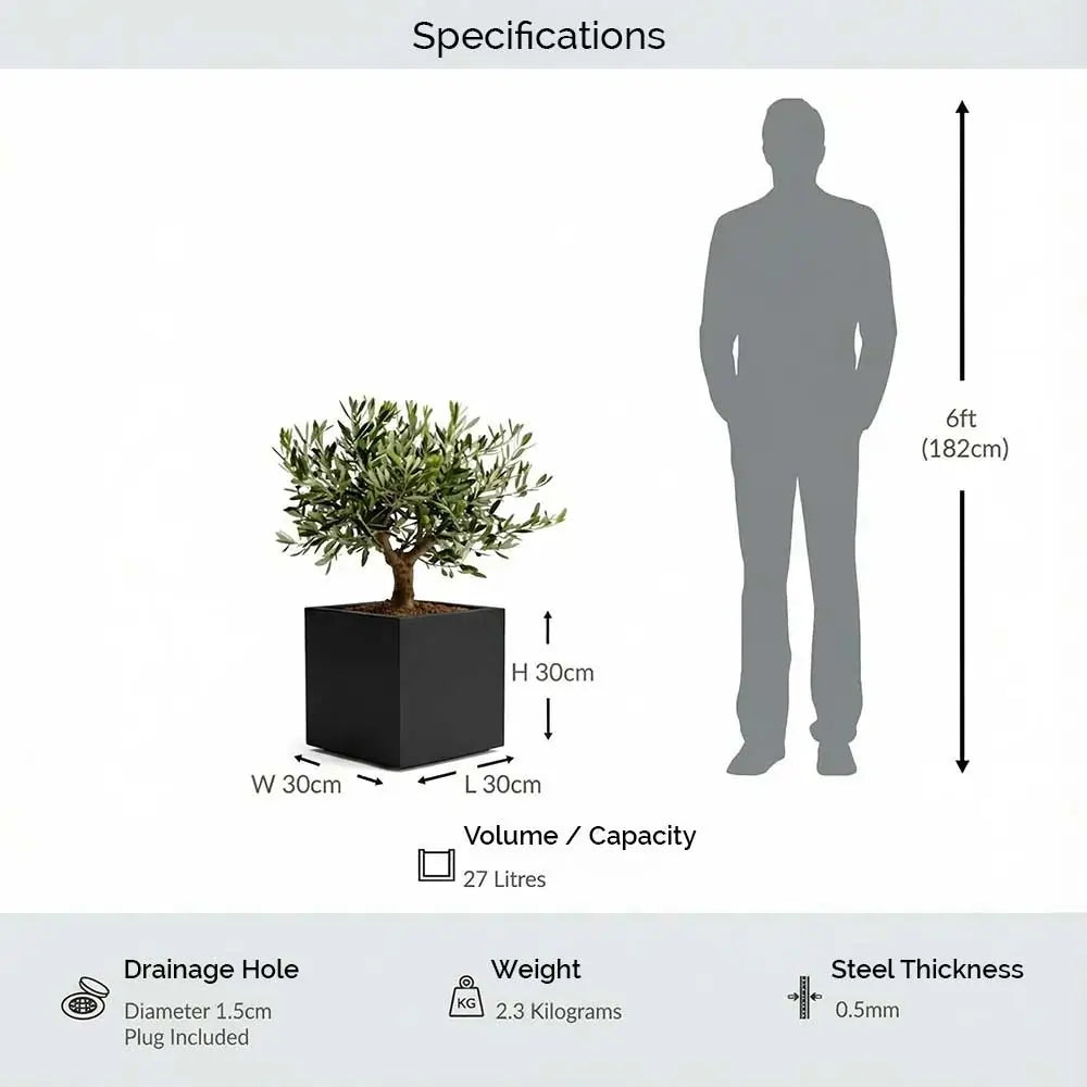 #30cm(L) x 30cm(W) x 30cm(H)
#Black
#With Liner
#No Liner