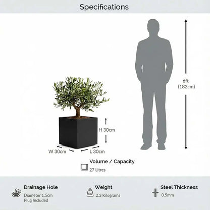 #30cm(L) x 30cm(W) x 30cm(H)
#Black
#With Liner
#No Liner