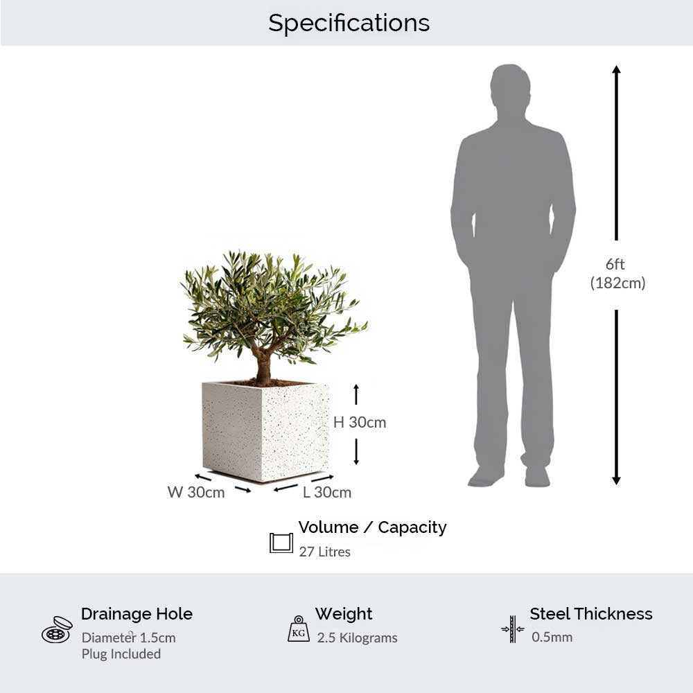 #30cm(L) x 30cm(W) x 30cm(H)
#Sand Stone
#With Liner
#No Liner