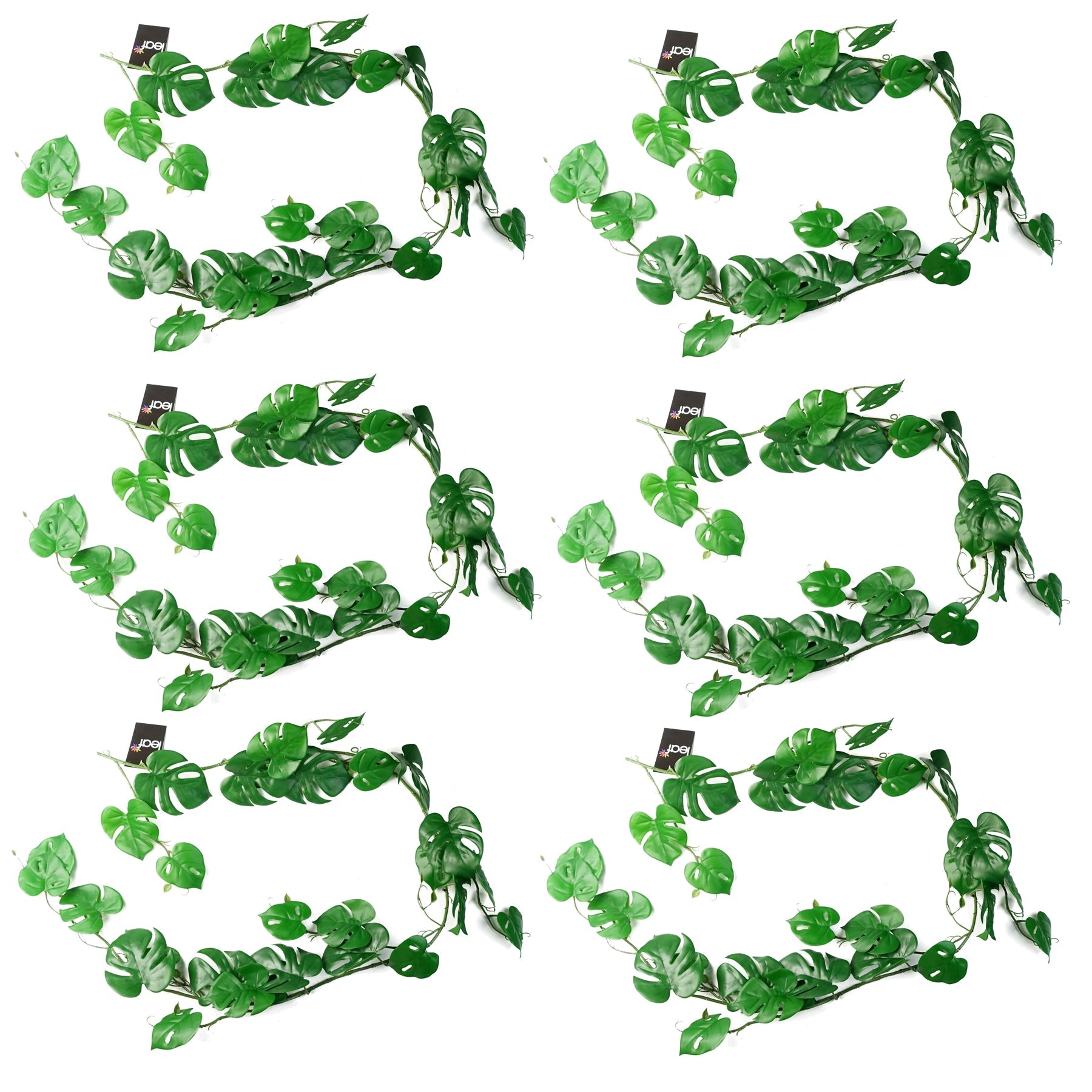 6 x 180cm Artificial Hanging Trailing Monstera Plant