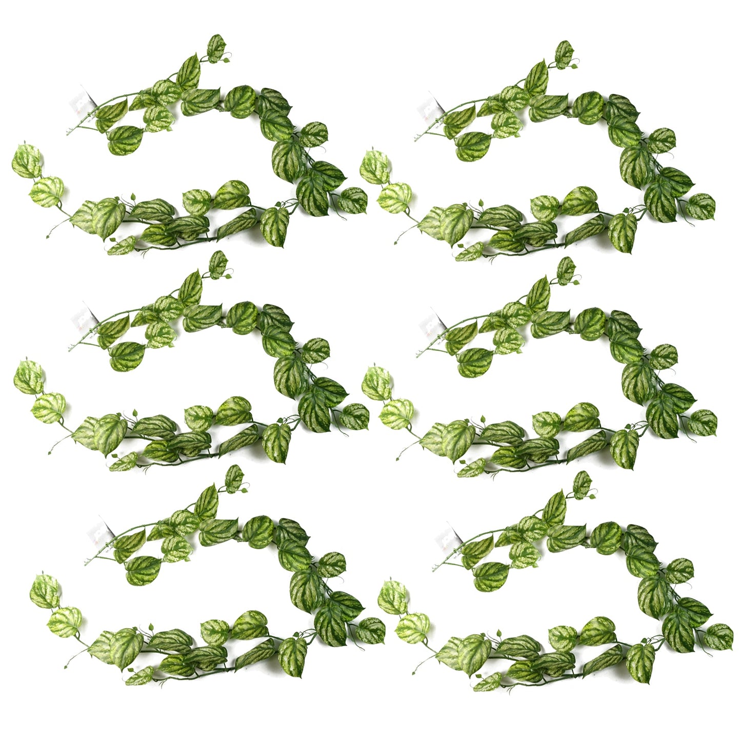 6 x 180cm Artificial Hanging Trailing Devils Ivy Plant