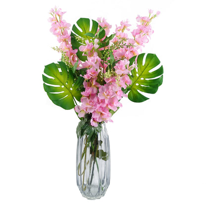 Pack of 6 x 55cm Single Artificial Monstera Leaf