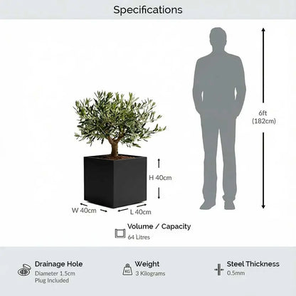 #40cm(L) x 40cm(W) x 40cm(H)
#Black
#With Liner
#No Liner