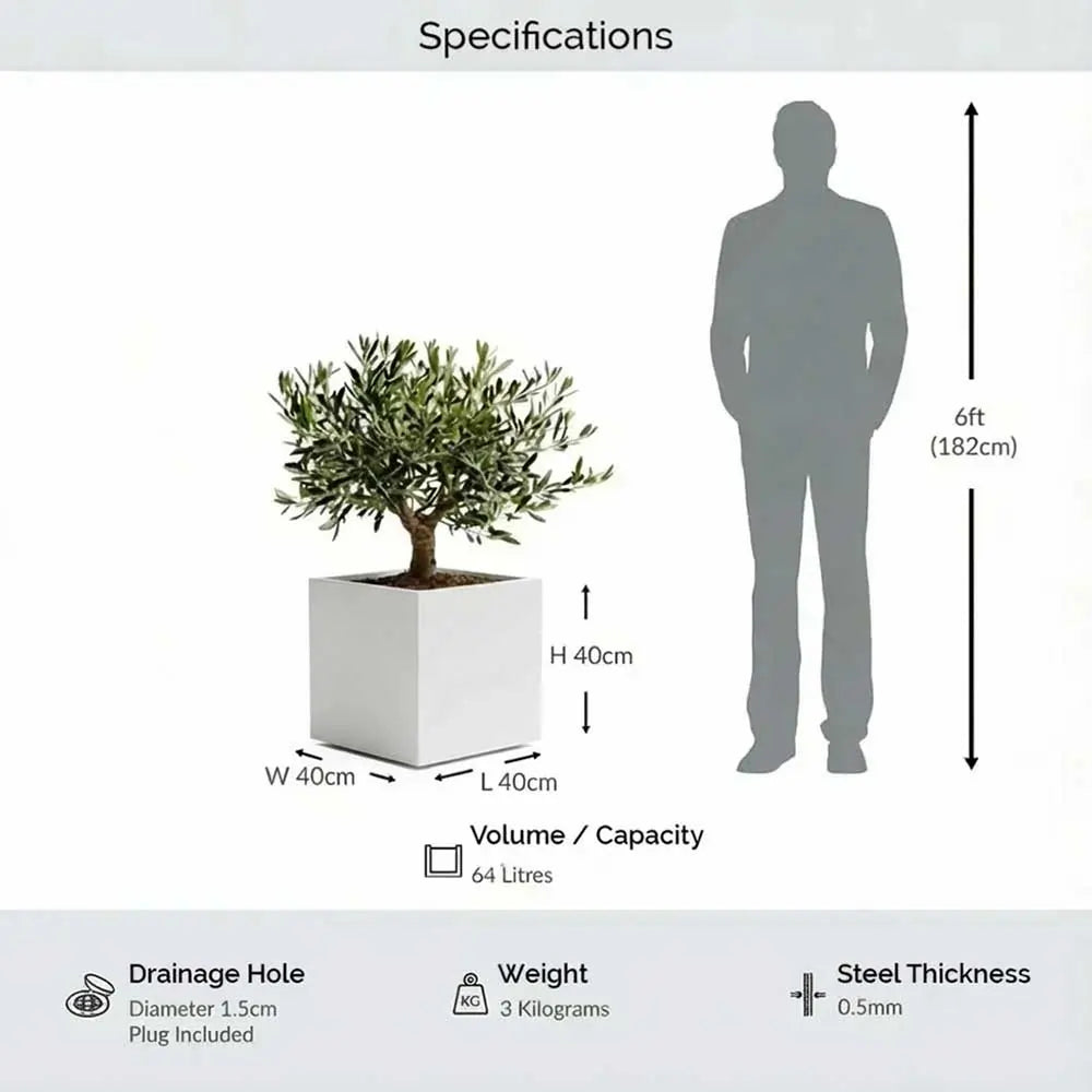 #40cm(L) x 40cm(W) x 40cm(H)
#White
#With Liner
#No Liner