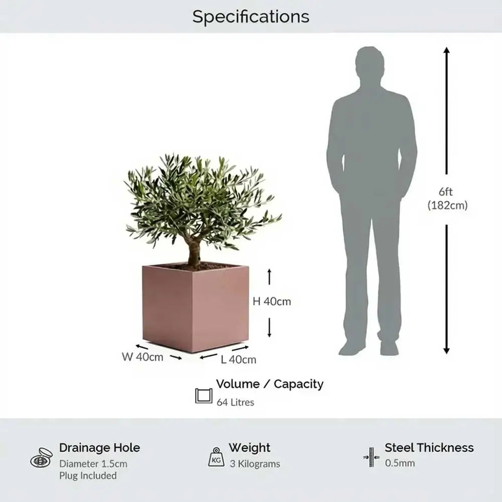 #40cm(L) x 40cm(W) x 40cm(H)
#Rose Gold
#With Liner
#No Liner