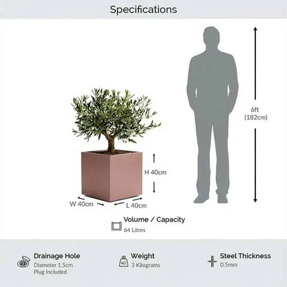 #40cm(L) x 40cm(W) x 40cm(H)
#Rose Gold
#With Liner
#No Liner