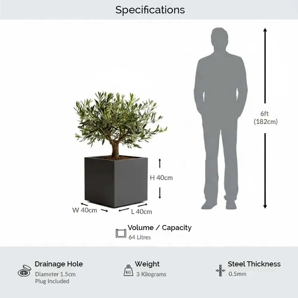 #40cm(L) x 40cm(W) x 40cm(H)
#Grey
#With Liner
#No Liner