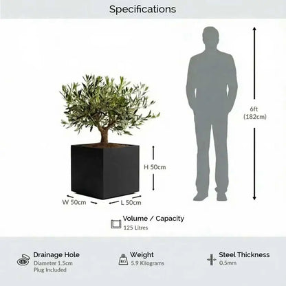 #50cm(L) x 50cm(W) x 50cm(H)
#Black
#With Liner
#No Liner