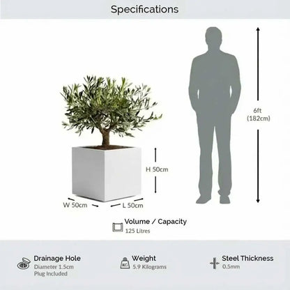 #50cm(L) x 50cm(W) x 50cm(H)
#White
#With Liner
#No Liner