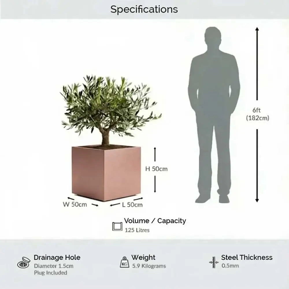 #50cm(L) x 50cm(W) x 50cm(H)
#Rose Gold
#With Liner
#No Liner