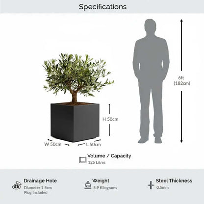 #50cm(L) x 50cm(W) x 50cm(H)
#Grey
#With Liner
#No Liner